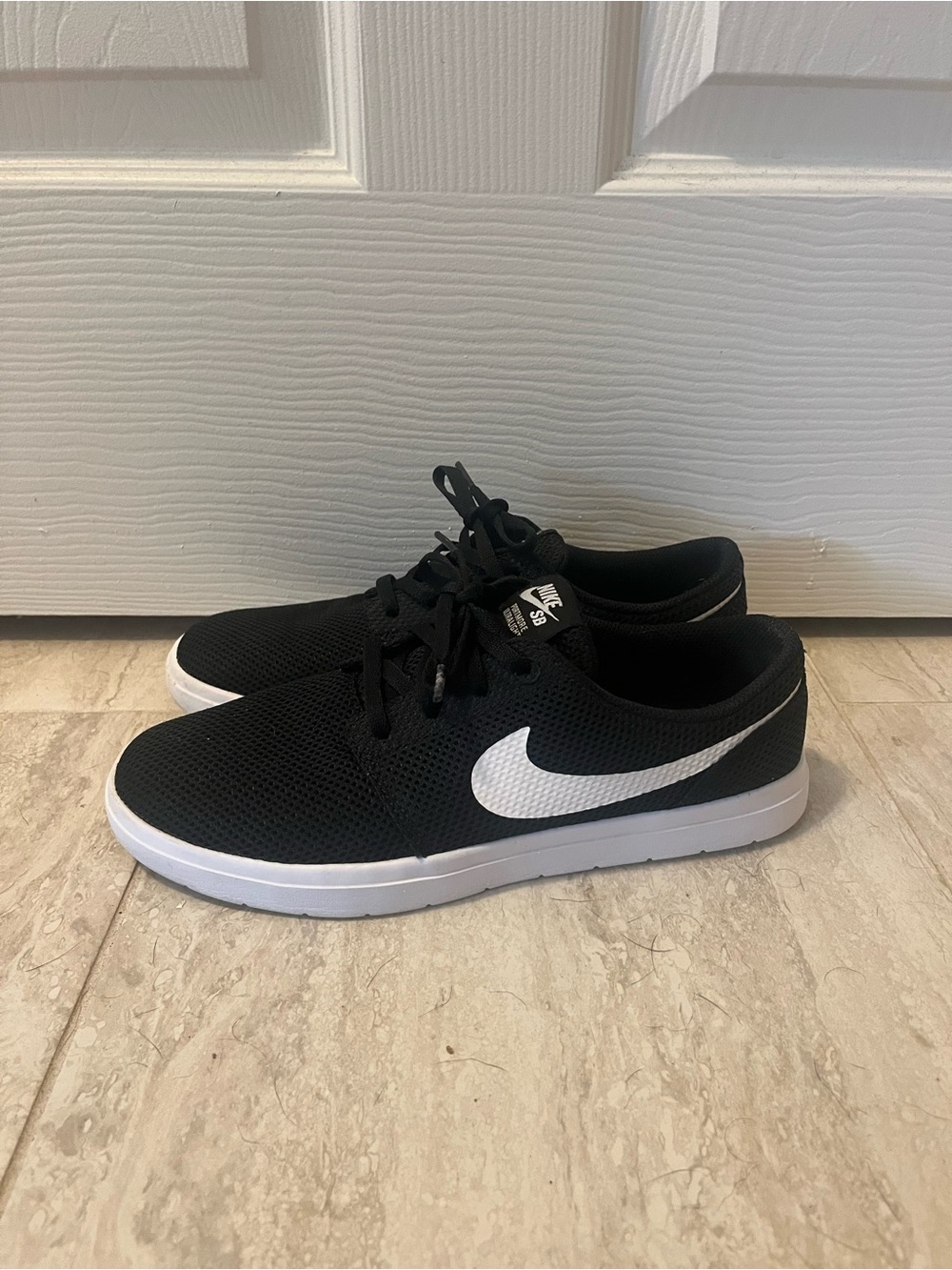Nike SB Portmore II Ultralight Black White Mens Size 8 880271-010